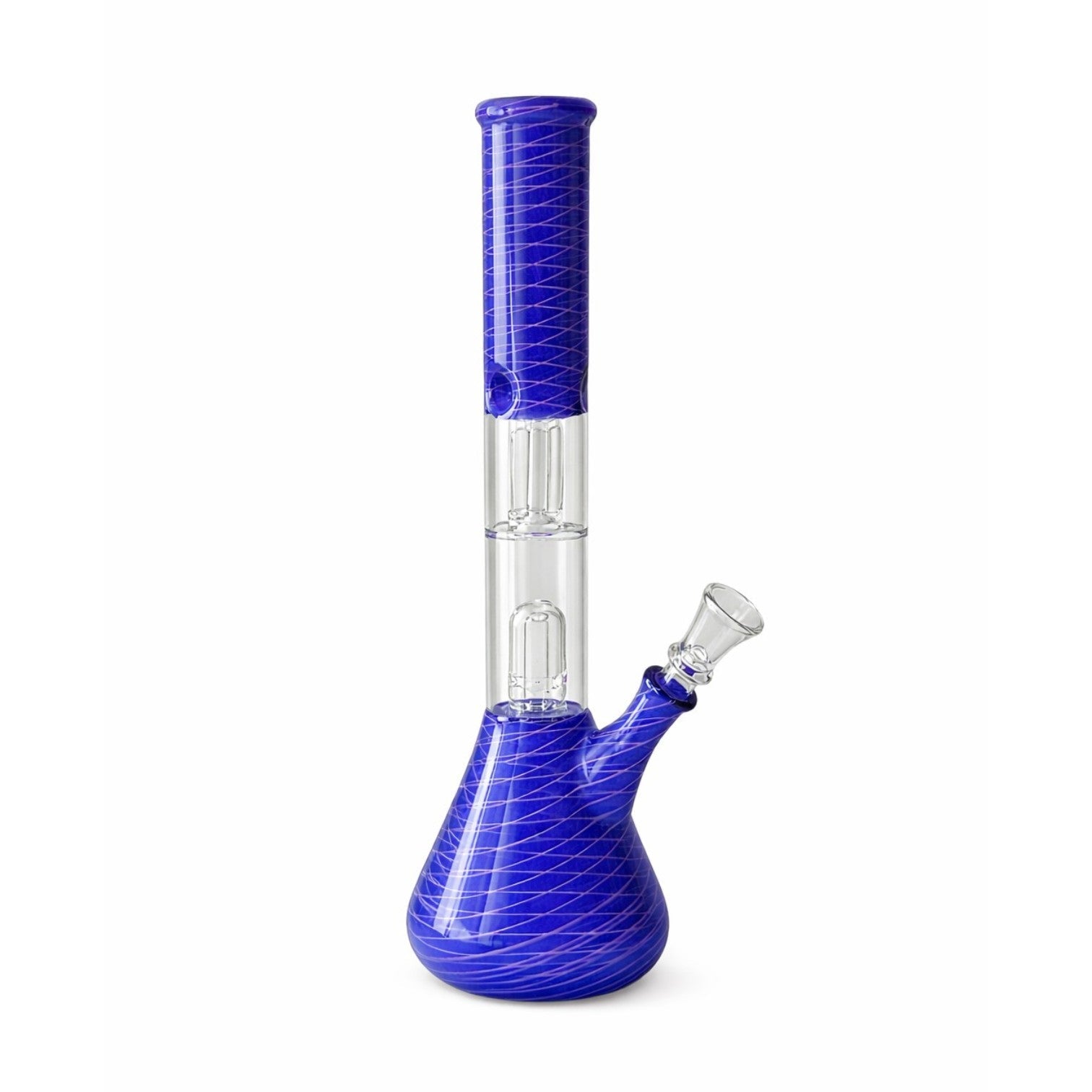 12” Dual Chamber Showerhead Perc Beaker Bong – Assorted Colors Secondary image