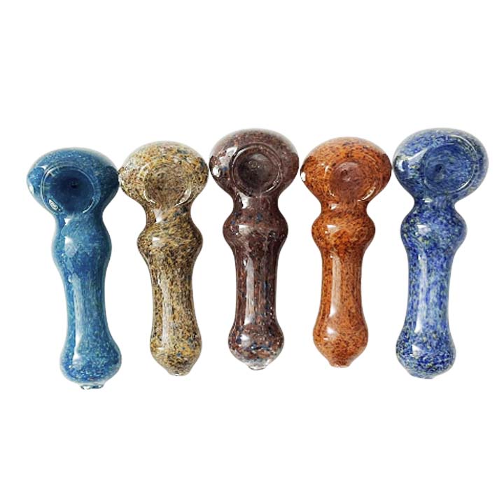 4-1/2" Sunstone Pebble Glass Pipe-Assorted Colours-2CT Main image