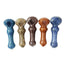 4-1/2" Sunstone Pebble Glass Pipe-Assorted Colours-2CT