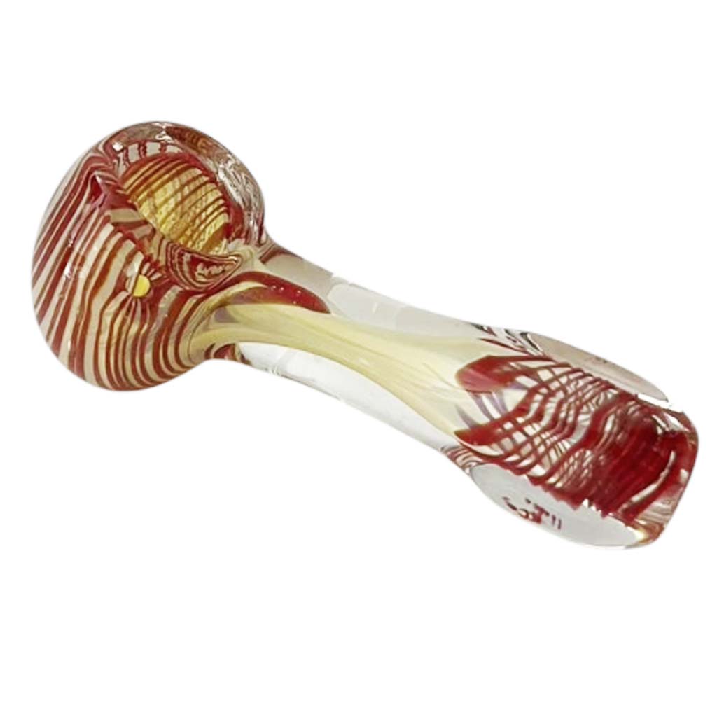 StripeWave 3" Glass Pipe-Assorted Design& Colours-2CT Secondary image