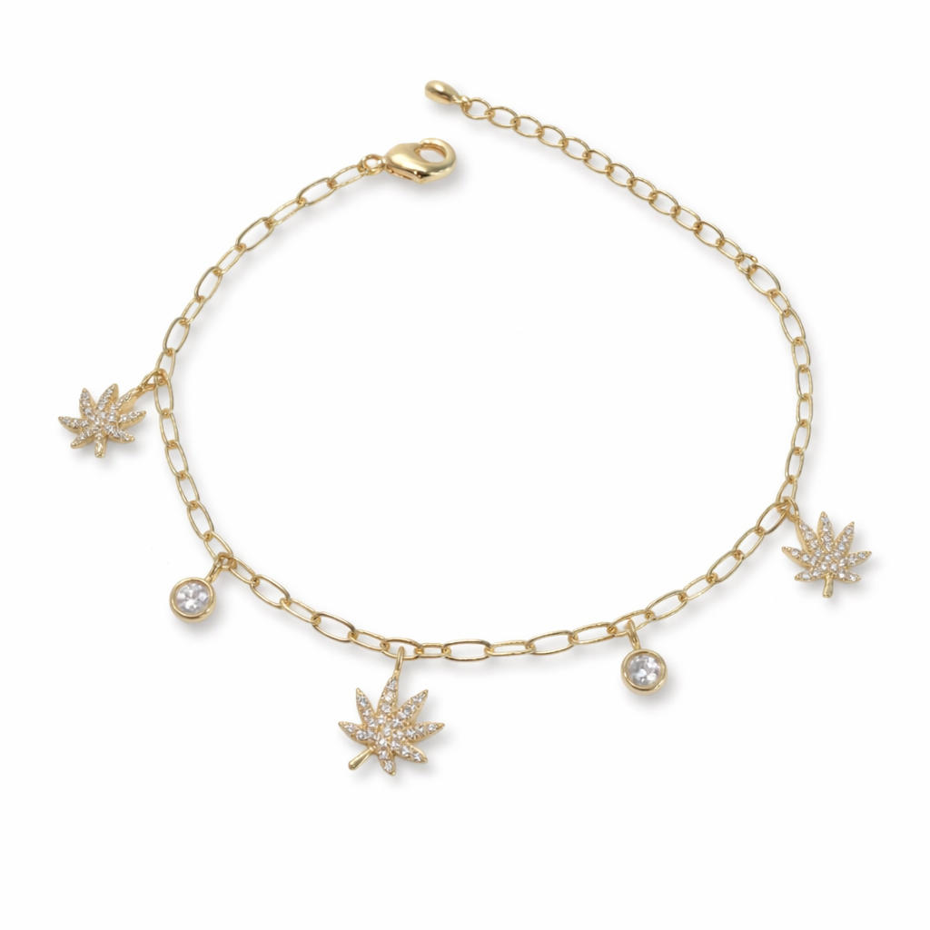 The Kush Girls | 18K GOLD CHARMED BRACELET Secondary image