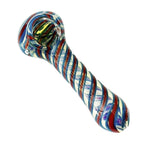 4-1/2" Fusion Spin Spoon Glass Pipe-2CT Assorted