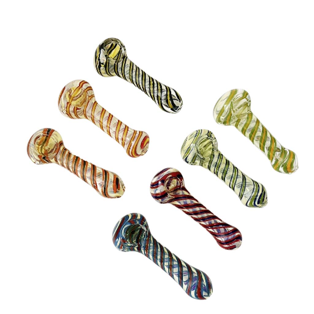 4-1/2" Fusion Spin Spoon Glass Pipe-2CT Assorted Main image