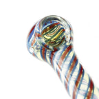 4-1/2" Fusion Spin Spoon Glass Pipe-2CT Assorted