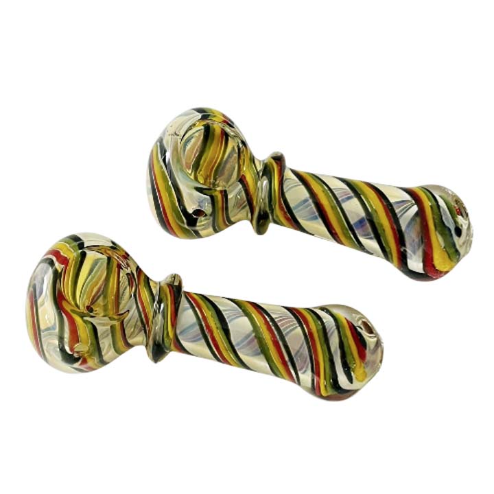 4-1/2" Candy Glass Wand Design Pipe -2ct Main image