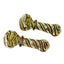 4-1/2" Candy Glass Wand Design Pipe -2ct