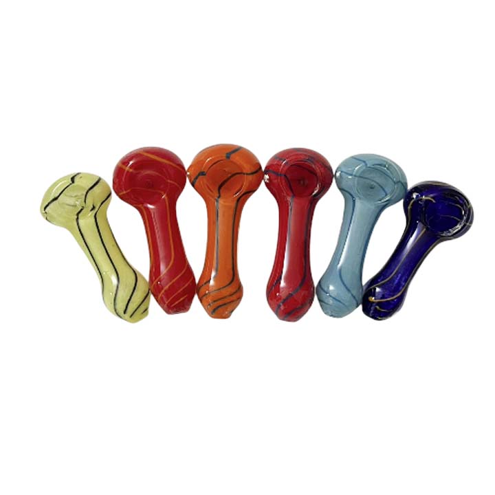 Inside-Out Havey Duty 3.5" Glass Pipe-Assorted Design-2CT Main image