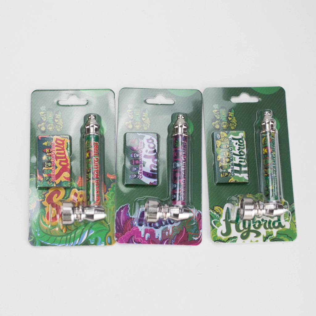 Metal Pipe with Silver Screen – Blister Pack Display / 24 Pack