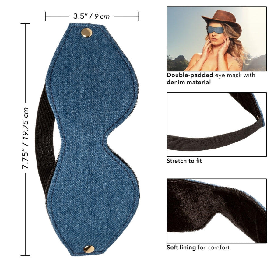 Ride 'Em Premium Denim Collection Eye Mask Secondary image