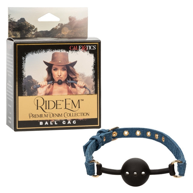 Ride 'Em Premium Denim Collection Ball Gag Main image