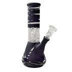 8” Color Spiral Beaker Bong – Built-In Perc