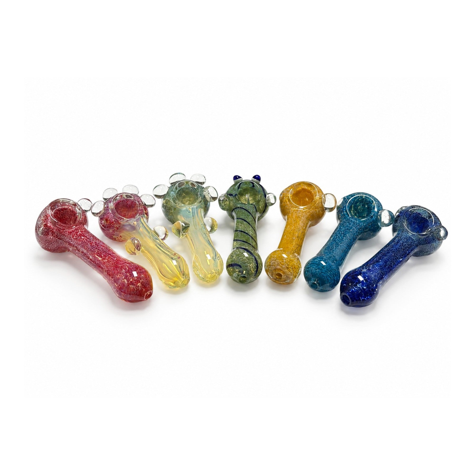 5" Bubble Dot Glass Hand Pipe Display Jar – 20 Count Main image