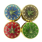 Royal Leaf 42*32mm  4 Parts  Zinc Grinder-12 Pcs/Display