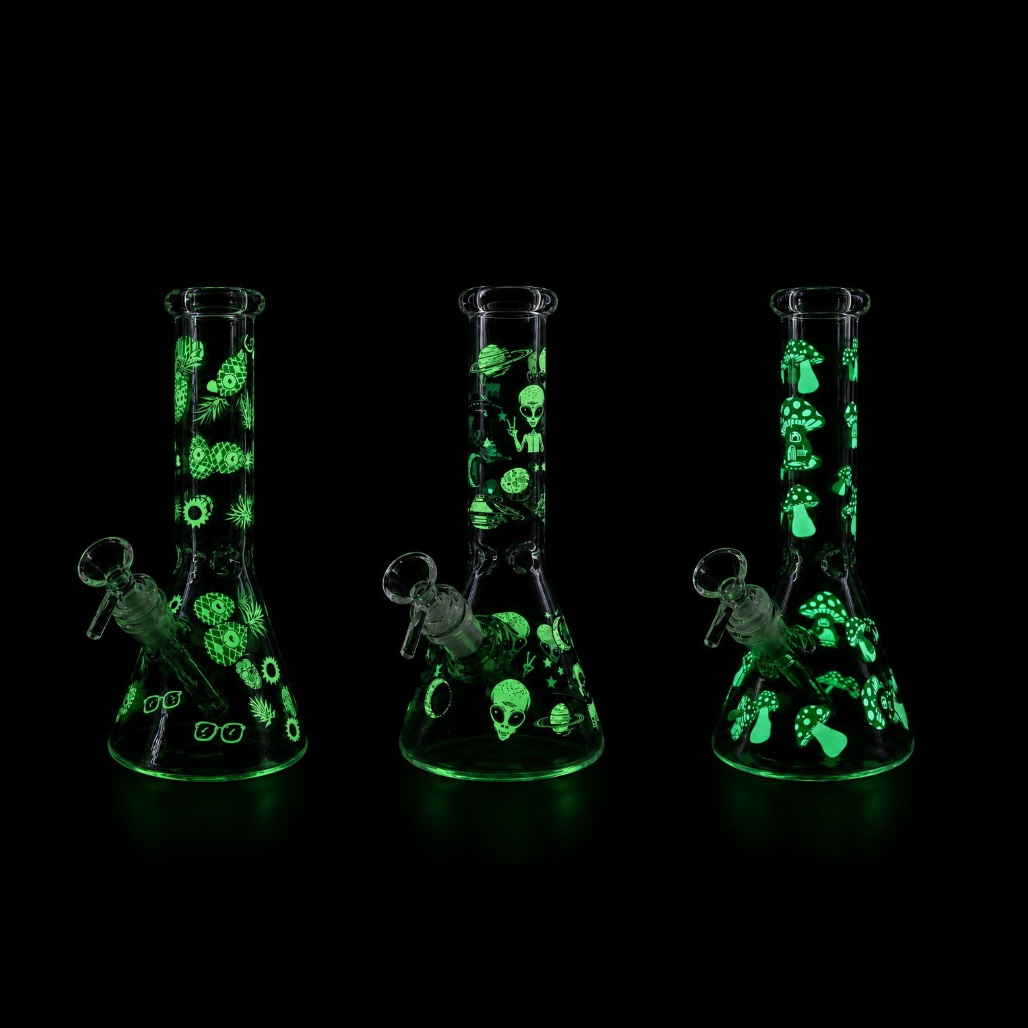 10" Glow-in-the-Dark Beaker Bong Secondary image