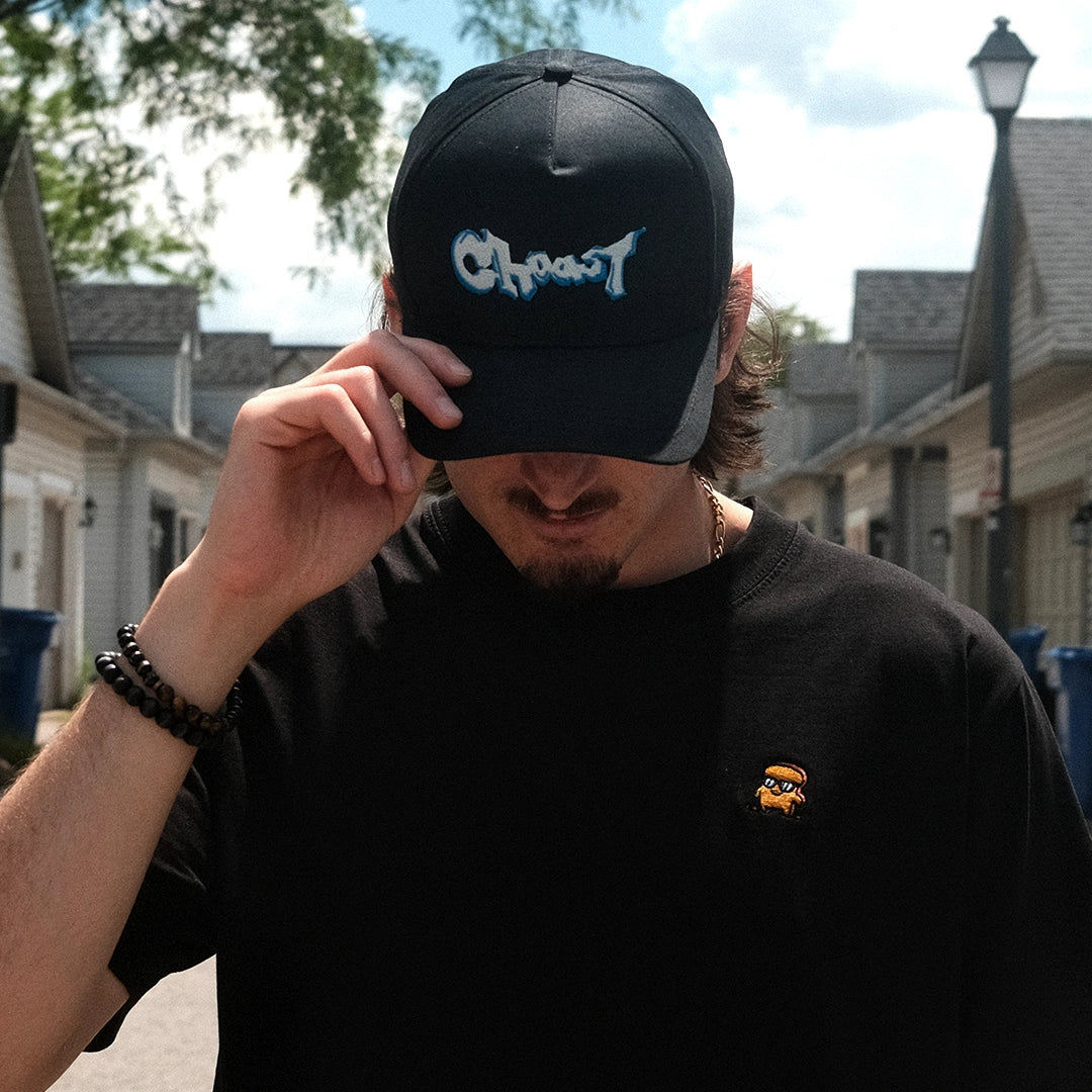 Choast | 'GraffCap' 5-Panel Snapback - Black