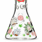 14" 7mm Interdimensional Glow Beaker Bong
