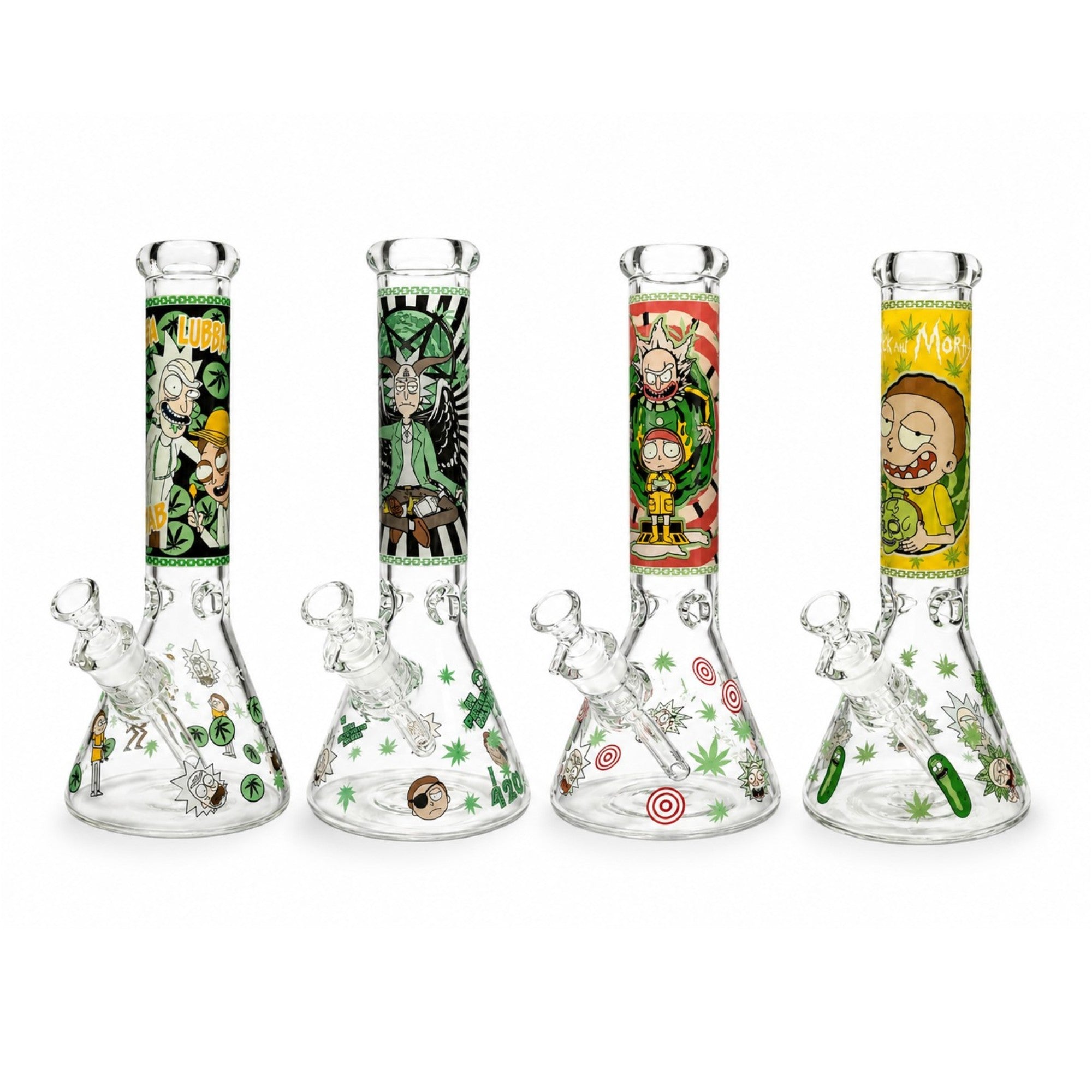14" 7mm Interdimensional Glow Beaker Bong Main image