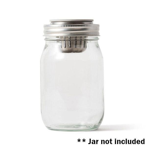 HERBWARE | Mason Jar Humidity PK holder Wide Mouth