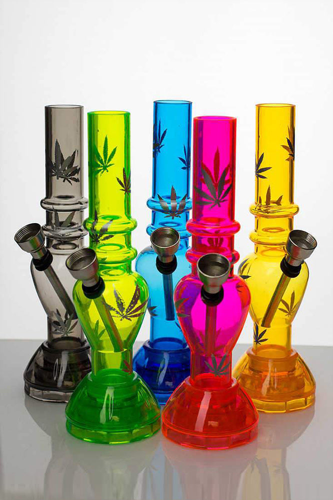 7" acrylic water pipe with grinder [GP1295] Main image