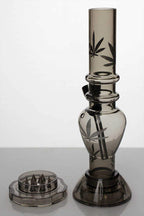 7" acrylic water pipe with grinder [GP1295]