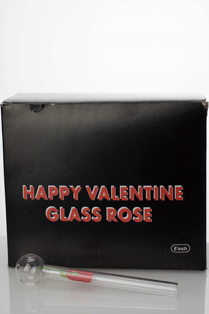 Happy valentine love rose Oil burner pipe