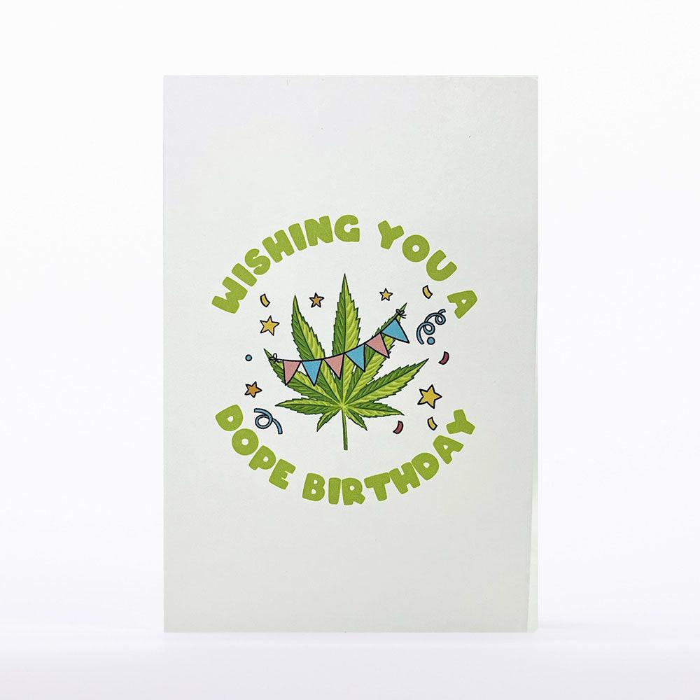 Intricate Greetings | Cannabis Leaf 3D pop-up Cards-Birthday Main image