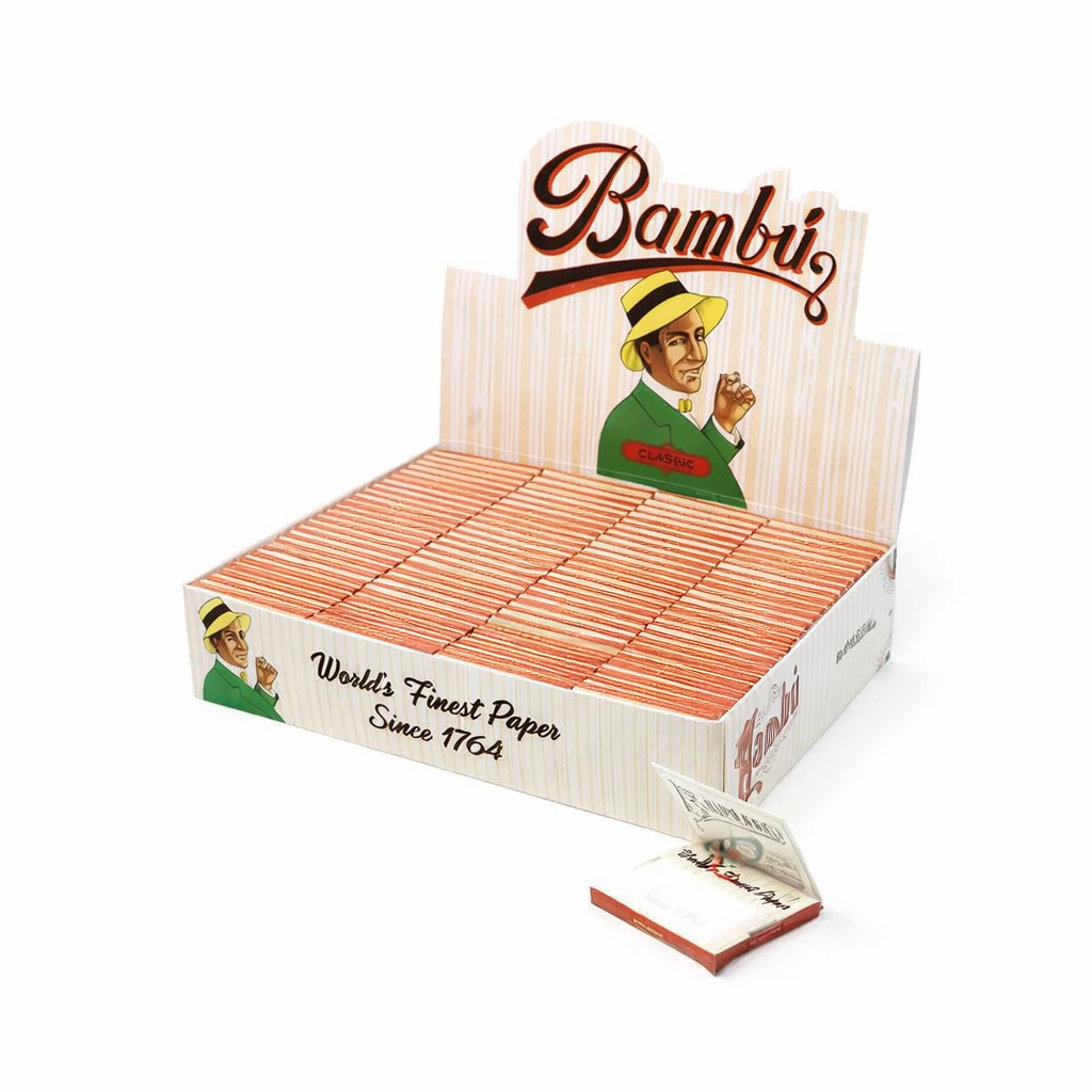 BAMBU | Cigarette Rolling Papers – Regular | 100 Count Display Main image