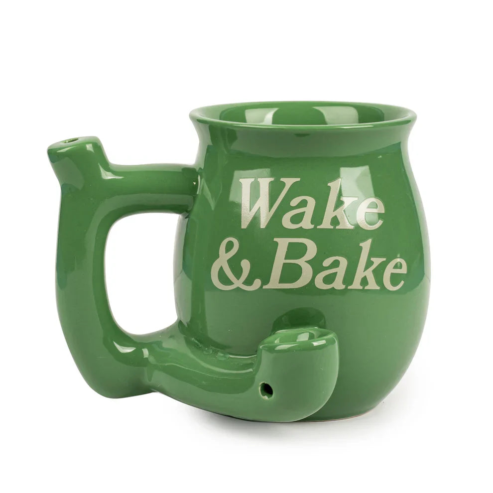 West Coast Gifts™ | Wake and Bake – Ceramic Mug Pipe [C246G]