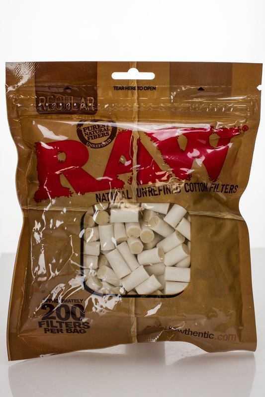 Raw Regular Natural Unrefined Cotton Filter Tips