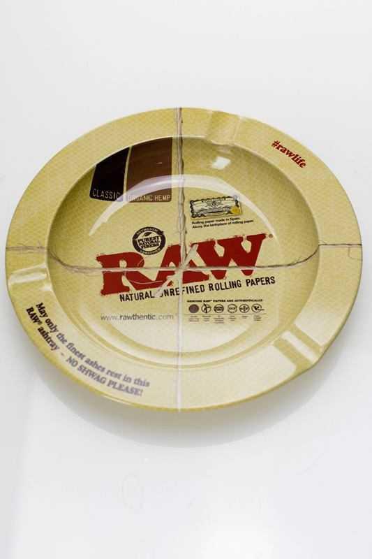 Raw metal ashtray with magnet backing Main image