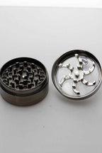 3 parts aluminum herb grinder with handle