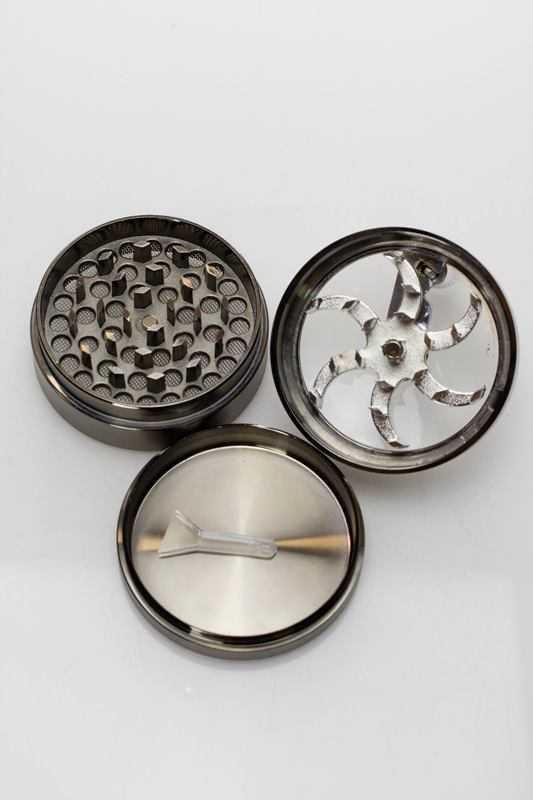 3 parts aluminum herb grinder with handle