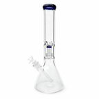 16" Color-Accented Glass Water Bong with Percolator.