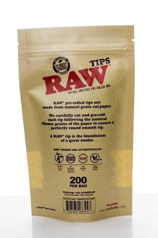 Raw Rolling paper pre-rolled filter tips 200 Secondary image