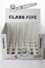 5.5" Glass tube pipe TP006  with metal screen Box of 24