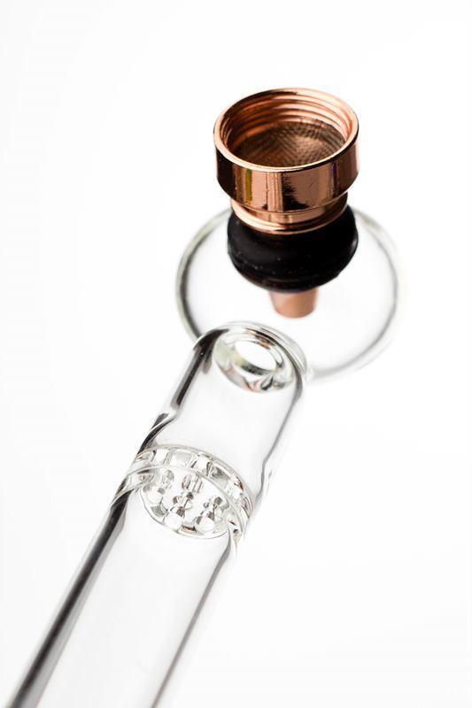 5.5" Glass tube pipe TP006  with metal screen Box of 24