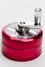 3 parts infyniti aluminium herb grinder w/handle ( GR5341 )