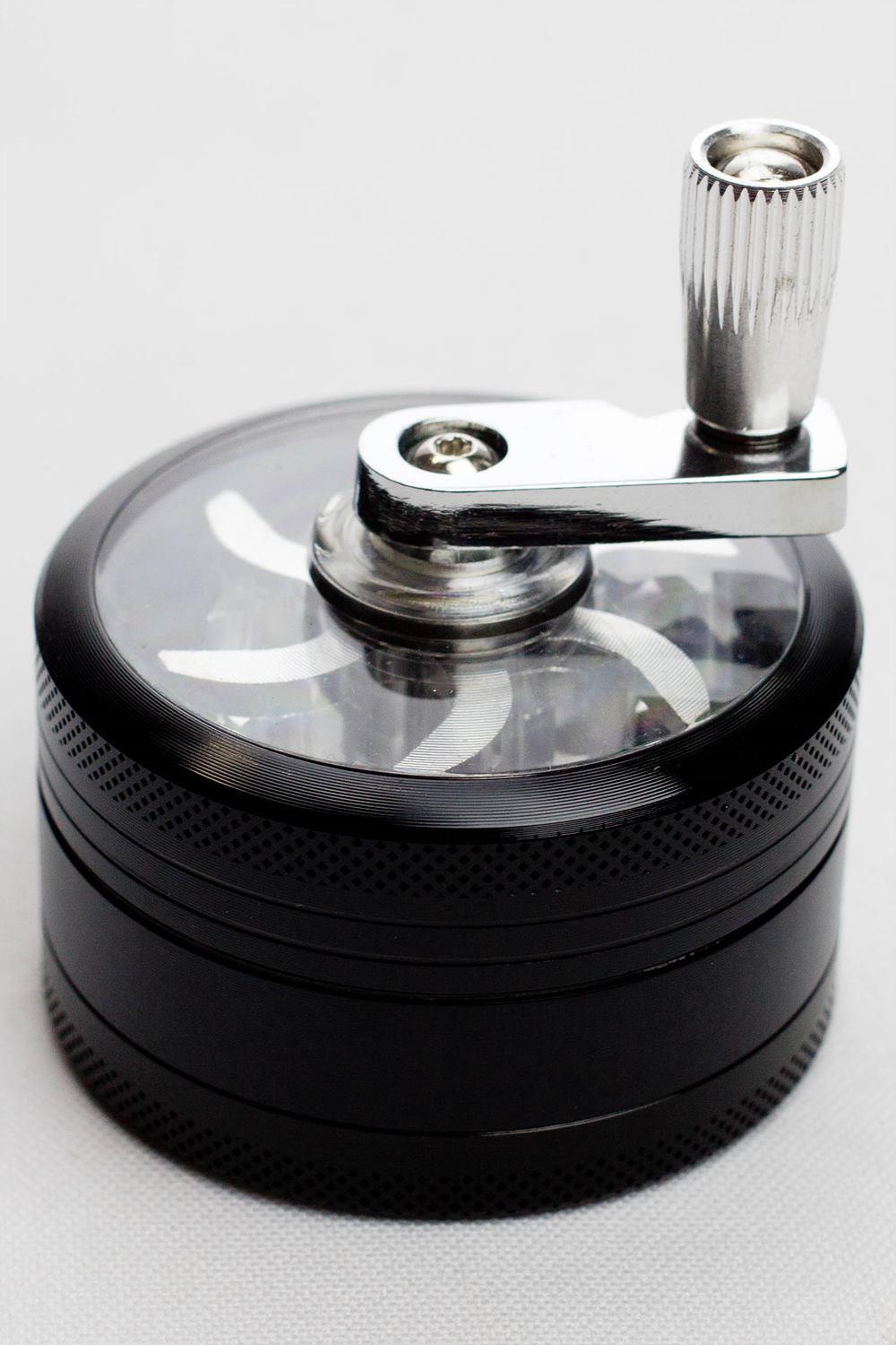 3 parts infyniti aluminium herb grinder w/handle ( GR5341 )