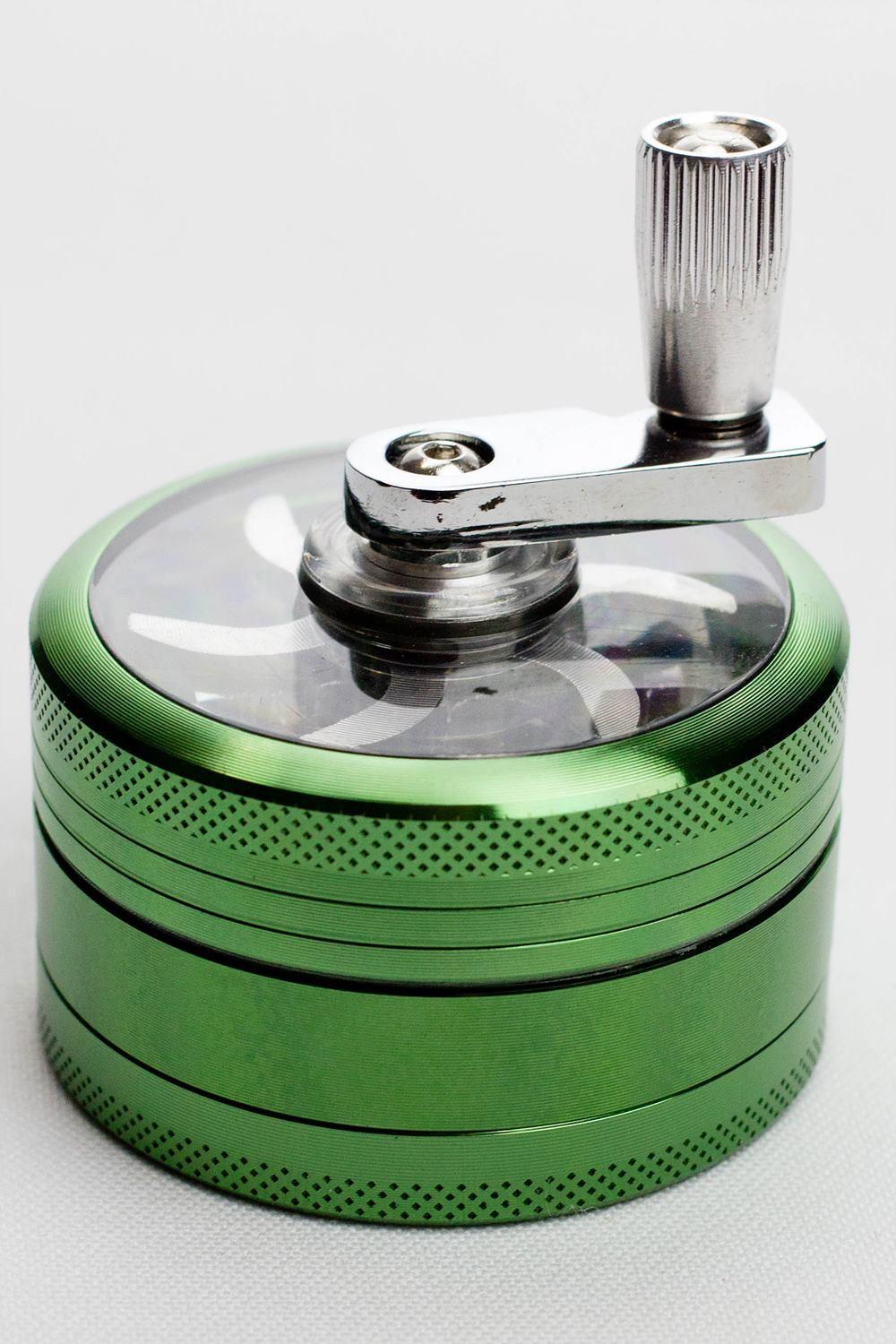 3 parts infyniti aluminium herb grinder w/handle ( GR5341 )