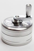 3 parts infyniti aluminium herb grinder w/handle ( GR5341 )