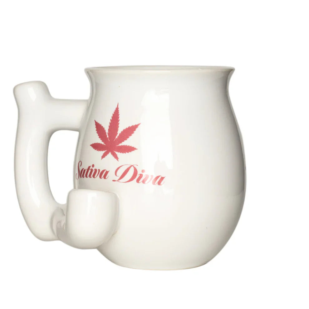 West Coast Gifts™ | Sativa Diva – Ceramic Mug Pipe [C311] Main image