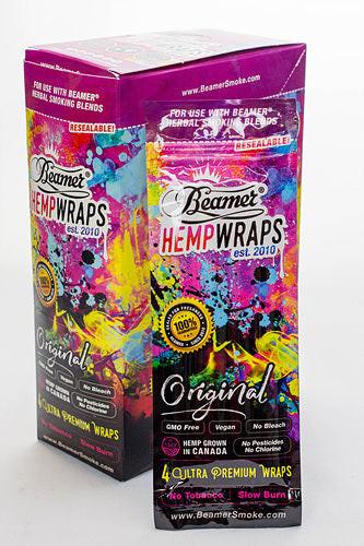 Beamer Original Size Vegan Hemp Wraps box