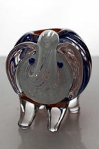 Standing elephant glass hand pipe