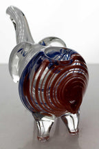 Standing elephant glass hand pipe