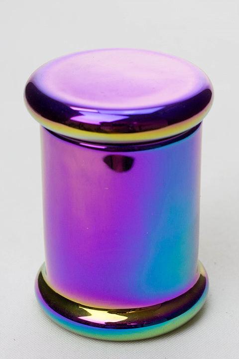 Heavy duty Glass stash 3 oz. Jars in a display case