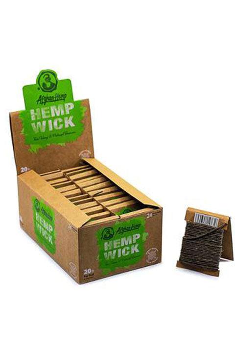 Afghan Hemp Hemp Wick 20 ft Display of 24 Main image