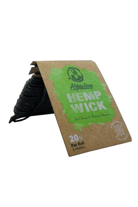 Afghan Hemp Hemp Wick 20 ft Display of 24