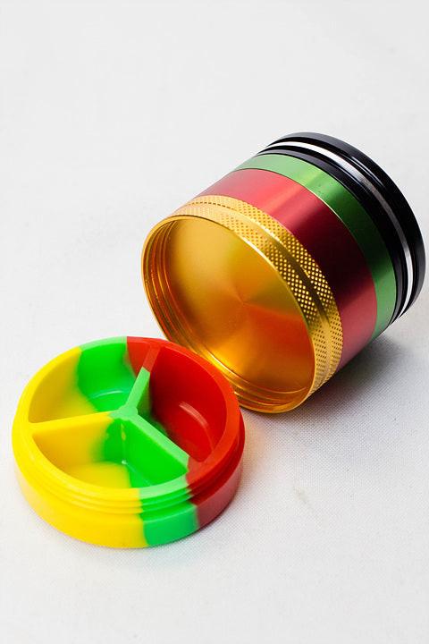 Infyniti 4 parts Aluminum Grinder w/silicone container ( GR7508 )