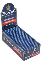 Zig Zag Free burning Blue Papers Kutcorners
