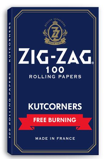 Zig Zag Free burning Blue Papers Kutcorners